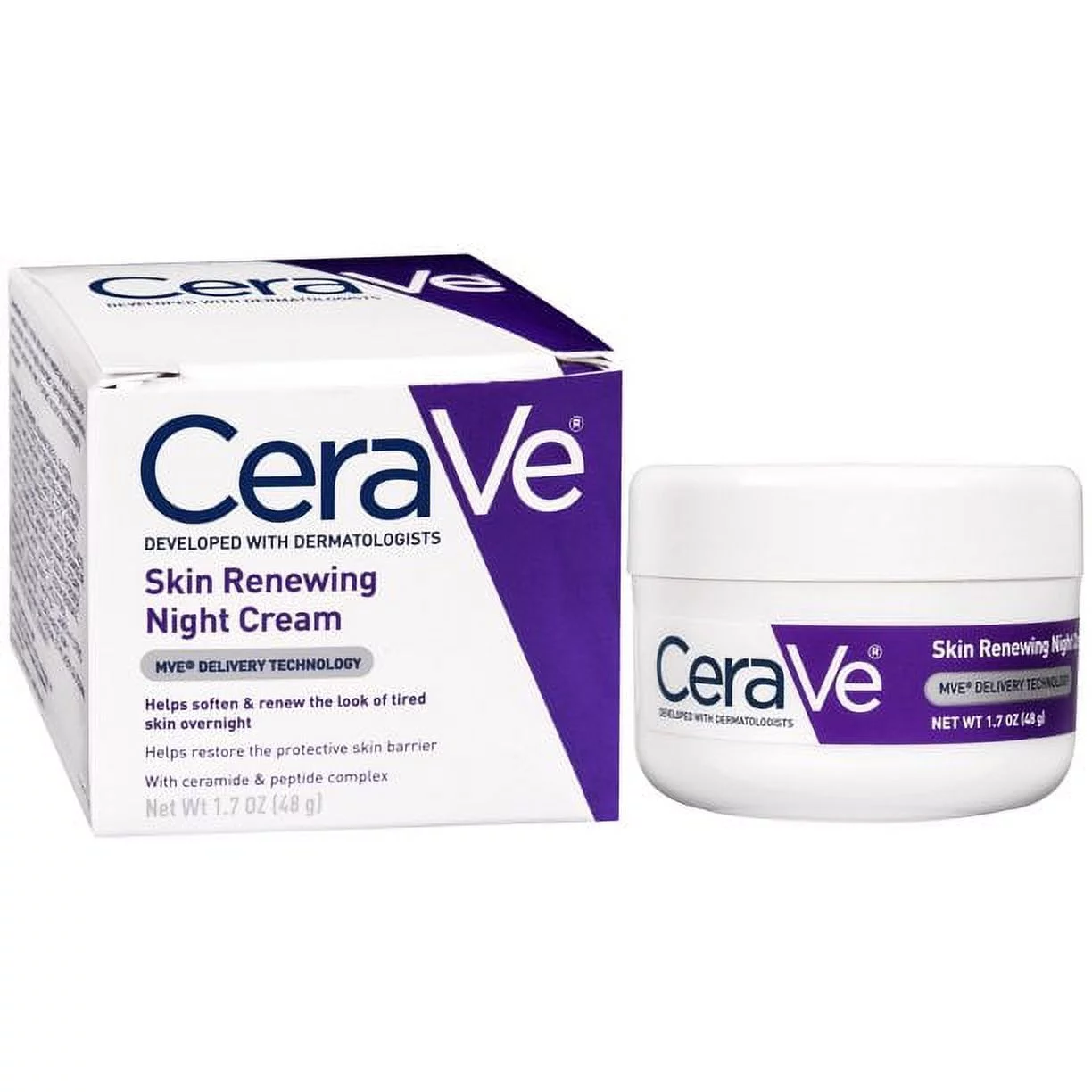 CeraVe Skin Renewing Night Cream for Softer Skin