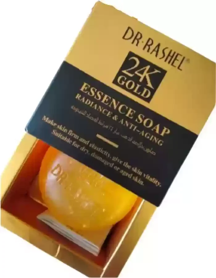 Dr.Rashel 24K Gold Radiance & Anti Aging Essence Soap -100g - Image 2