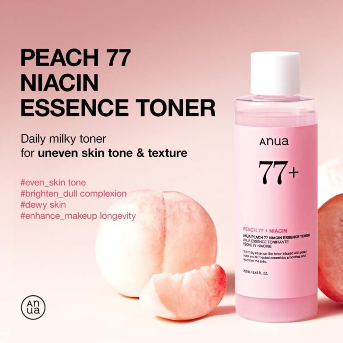 Anua Peach 77% Niacin Essence Toner 250ml - Image 2