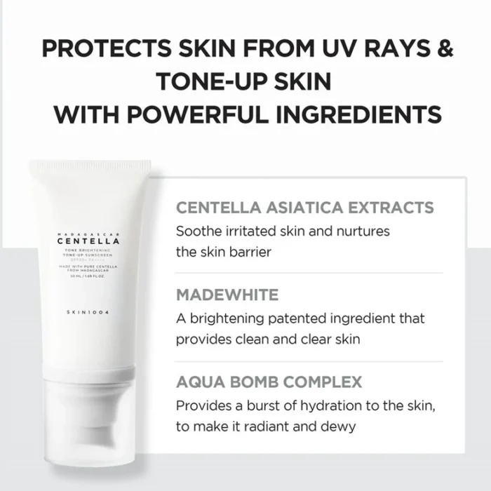 SKIN1004 Centella Tone Brightening Tone up Sunscreen 50ml - Image 2
