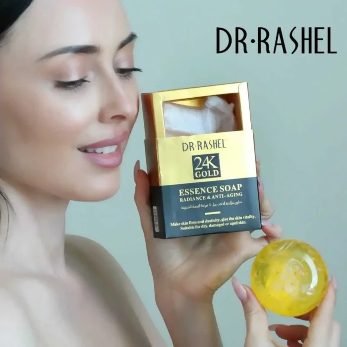 Dr.Rashel 24K Gold Radiance & Anti Aging Essence Soap -100g - Image 5