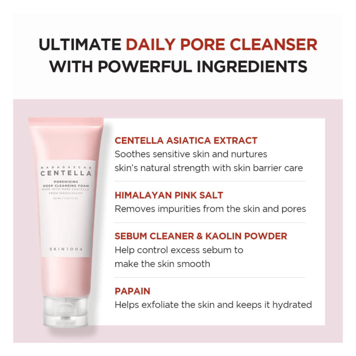 SKIN1004 Centella Poremizing Deep Cleansing Foam 125ml - Image 2