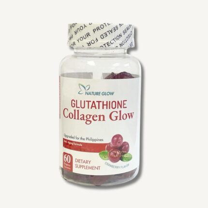 Natural Glow Glutathione Collagen Gummies - Cranberry Flavor