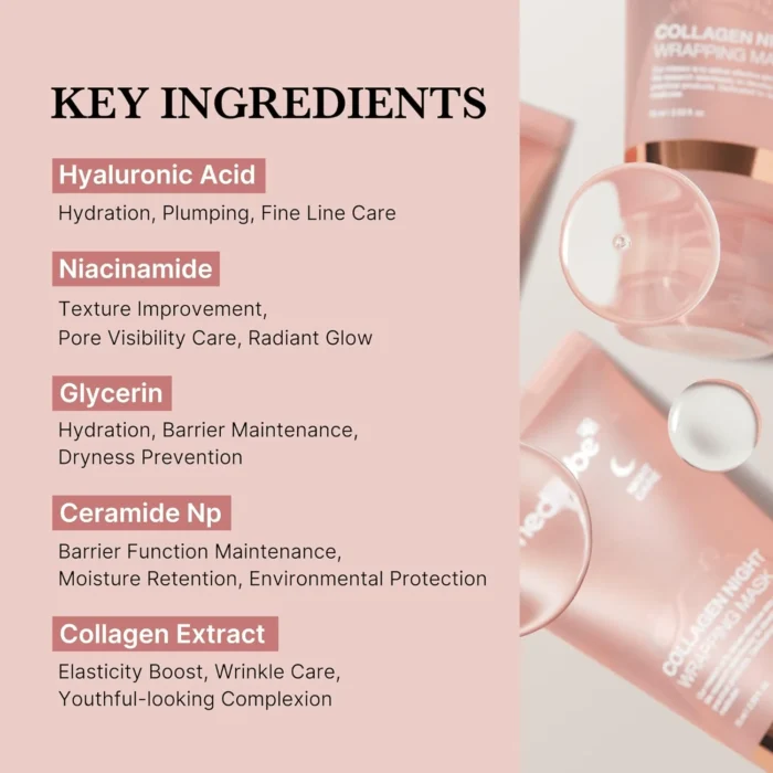 MEDICUBE Collagen Night Wrapping Mask 75ml - Image 4